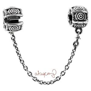 EUC Pandora 790583-05 Sterling Silver Dreamer Clip Safety Chain